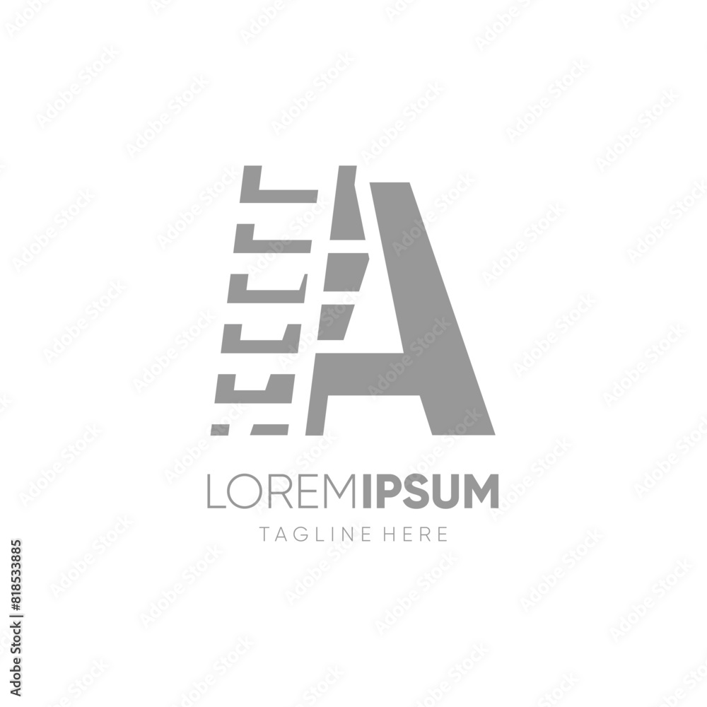 Letter A Ladder Logo Design Vector Icon Graphic Emblem Symbol Illustration Letter A Ladder Logo Design Vector Icon Graphic Emblem Symbol Illustration
