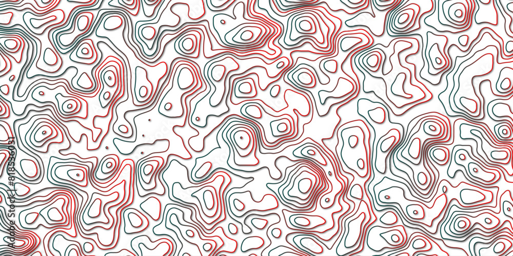 Naklejka premium Rhythmic layers shaping fluid contours into endless geographic expressions