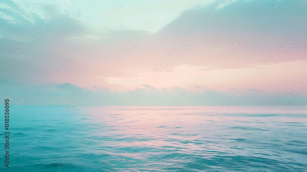 Fototapeta premium Tranquil Symphony of Pastel Horizons