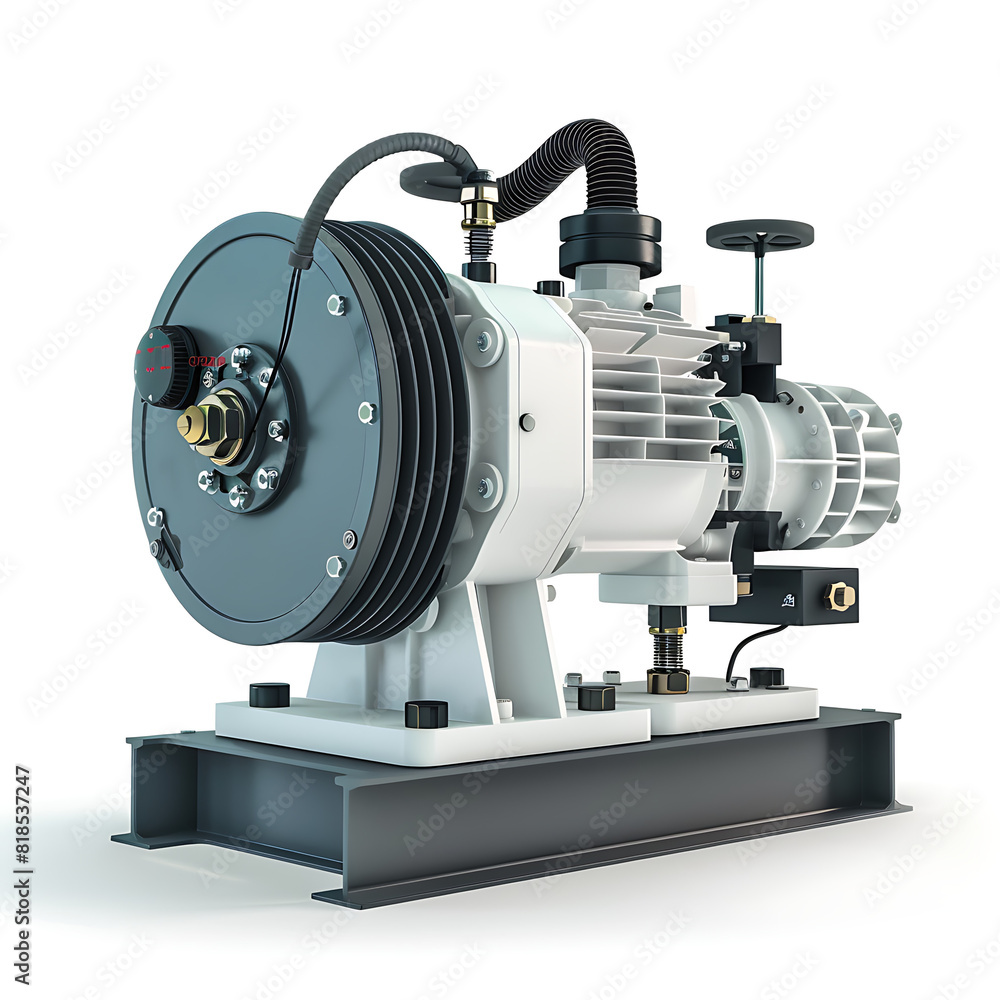 Naklejka premium Air pump, a multi-purpose machine that facilitates mechanic work