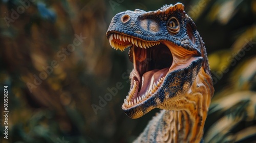 A close up of a dinosaur with its mouth open and its mouth wide open  © MOUISITON