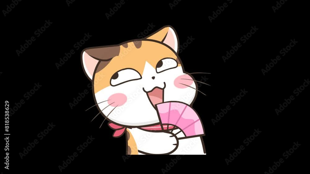 Laughing Cat Animation with Transparent Background Laughing Cat Animation with Transparent Background