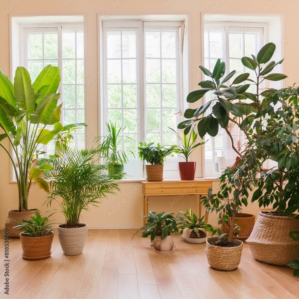 Room Filled With Potted Plants