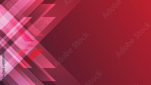 Red background with geometric abstract light graphic elements for presentation design, brochures, poster, web, banner, and template.