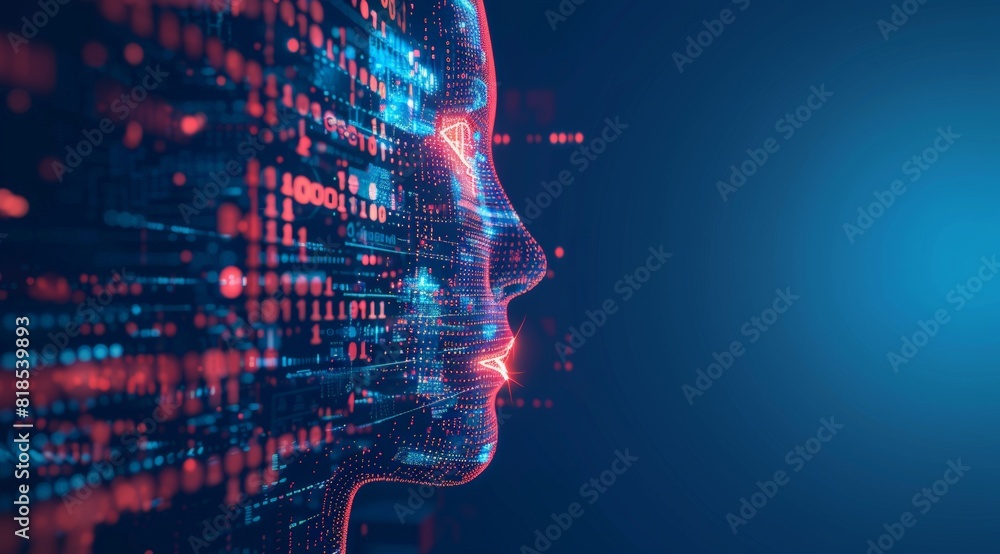 AI Profile with Digital Data Streams. Generative AI. AI Profile with Digital Data Streams. Generative AI.