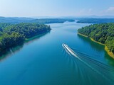 How do you navigate the lake to find the best spots for boating activities