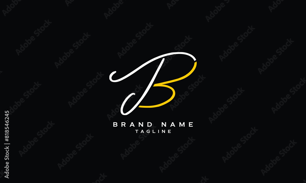 JB, BJ, Abstract initial monogram letter alphabet logo design JB, BJ, Abstract initial monogram letter alphabet logo design