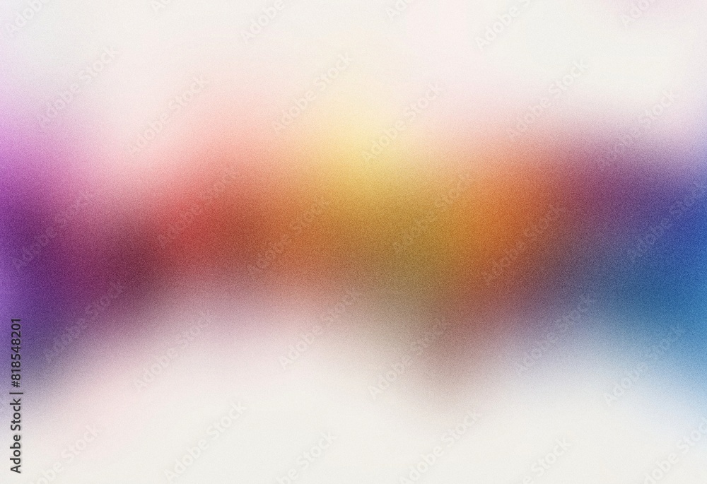 white soft blue purple red yellow , grainy noise empty space color gradient rough abstract background shine bright light and glow , grainy noise grungy texture