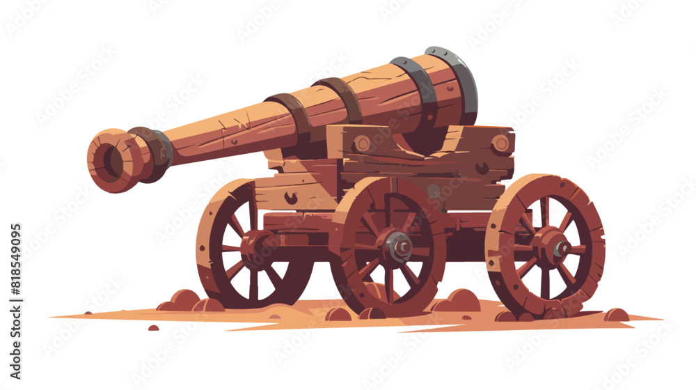 Cannon old artillery gun. Ancient military weapon. Me