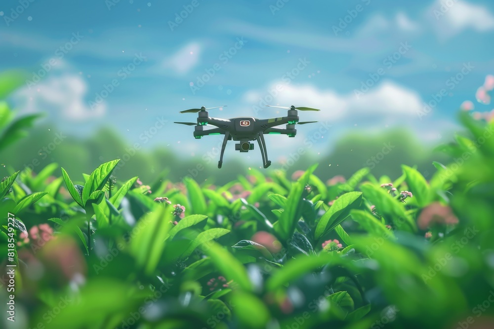 Efficient green isometric unmanned agritech drones for aerial crop monitoring, using precision agricultural equipment and vehicle surveys Efficient green isometric unmanned agritech drones for aerial crop monitoring, using precision agricultural equipment and vehicle surveys