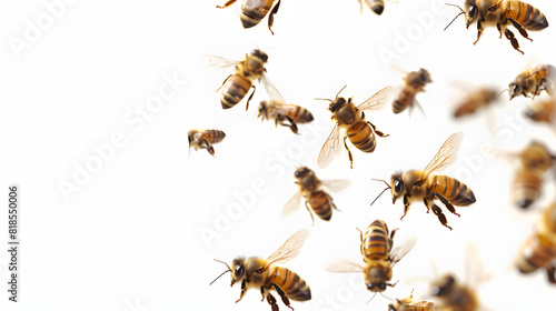 BEES ON WHITE BACKGROUND PNG