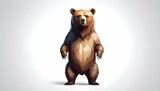A bear icon standing on its hind legs upscaled_5