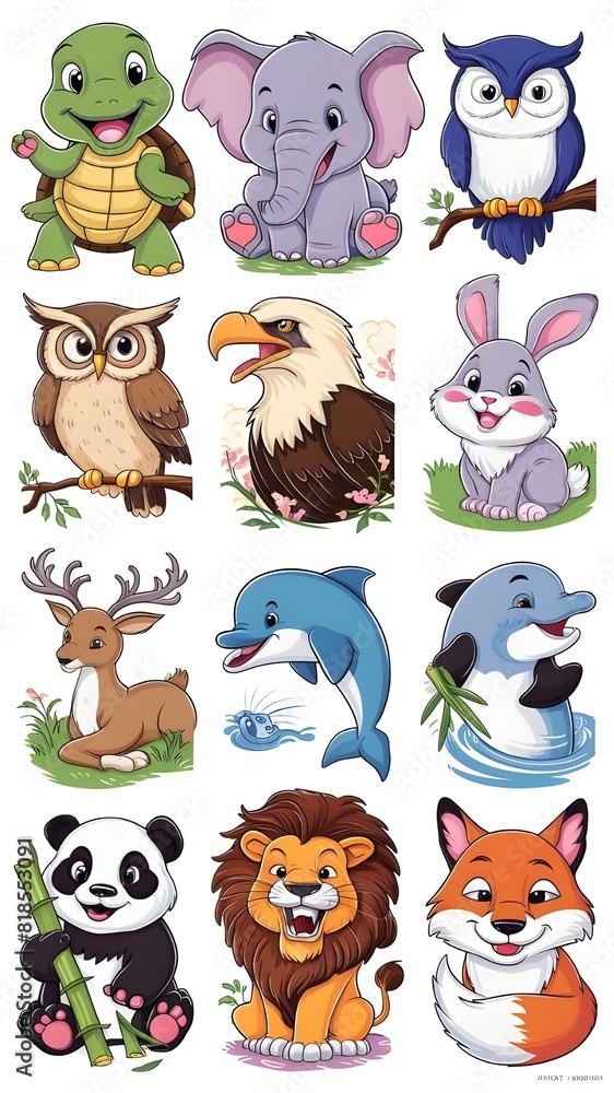 Obraz premium set of animals