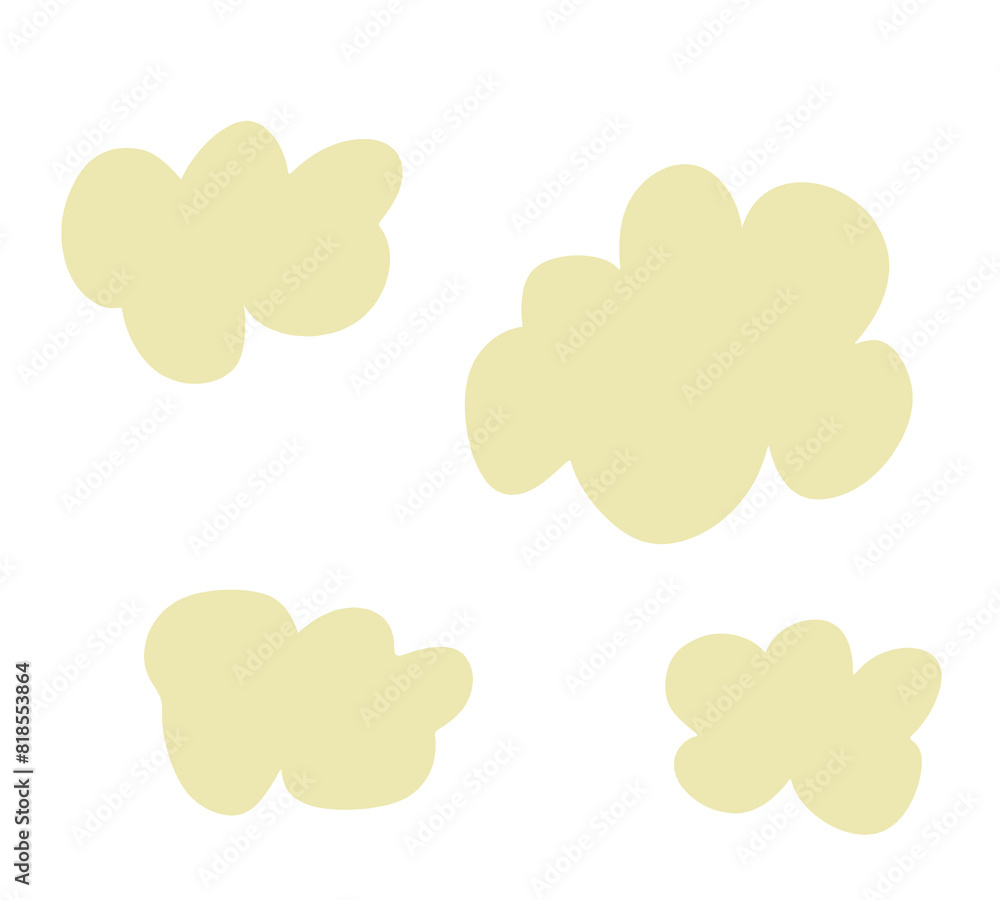 Obraz premium illustration of an background with clouds