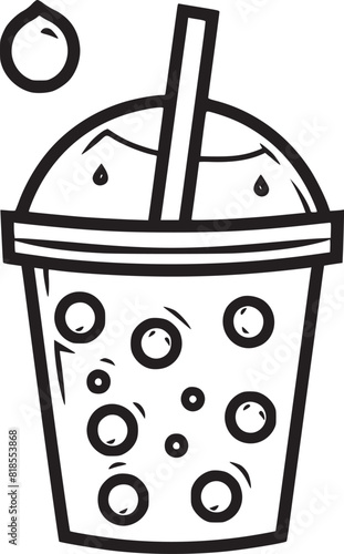 Milk drink cocktail icon outline vector. Soy food. Vegan product