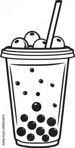 Milk drink cocktail icon outline vector. Soy food. Vegan product