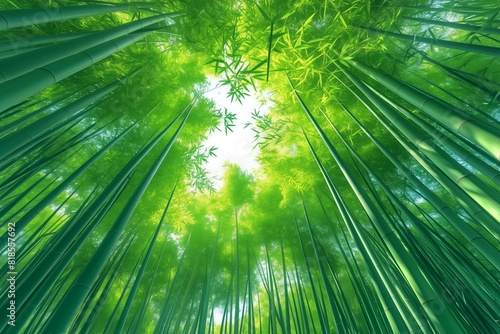 Bamboo forest. Nature background