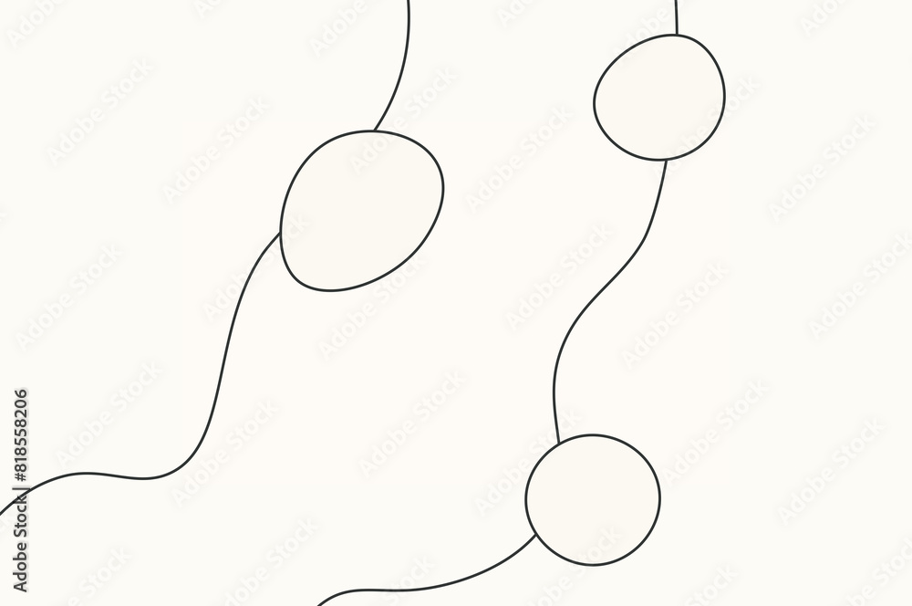 Simple soft black abstract irregular line art Simple soft black abstract irregular line art