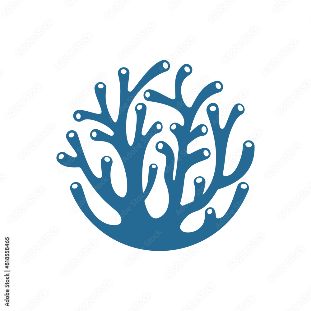 Coral Reef Crag logo design vector icon template Coral Reef Crag logo design vector icon template