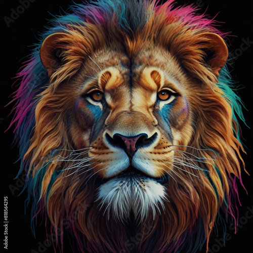 lion head design for t-shirt 