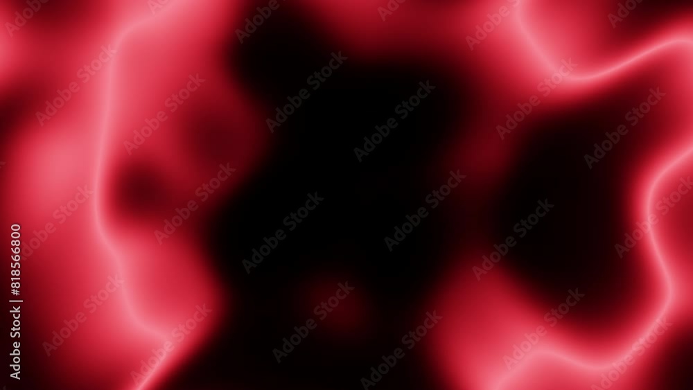 A vivid, close-up shot of a vibrant red flame engulfed in dark smoke. The flame burns intensely, captivating with its brilliance and energy