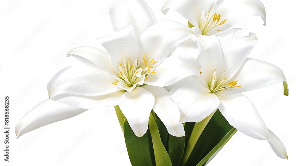 Fototapeta premium White lillie close up