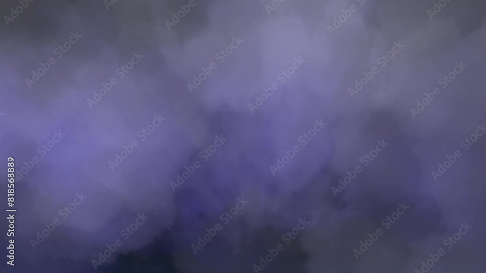 Dark blue and purple sky filled with clouds, created using digital painting or drawing Dark blue and purple sky filled with clouds, created using digital painting or drawing