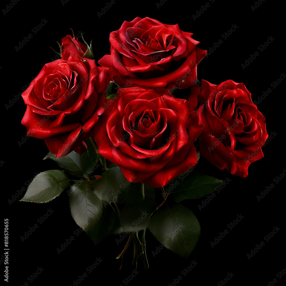 Fototapeta premium bouquet of red roses