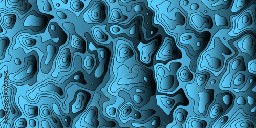 Dynamic patterns defining the flow of abstract geographical beauty

