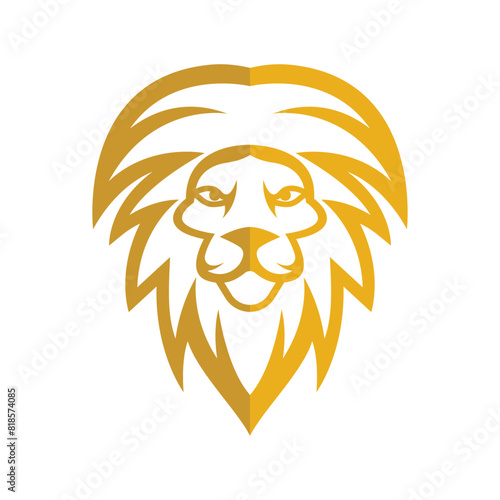 Elegant and dignified lion head logo design