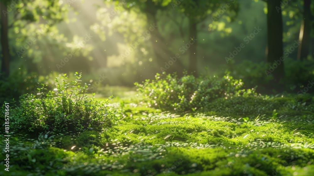 Scenic Trail in Lush Green Forest: Tranquil Nature Retreat Scenic Trail in Lush Green Forest: Tranquil Nature Retreat