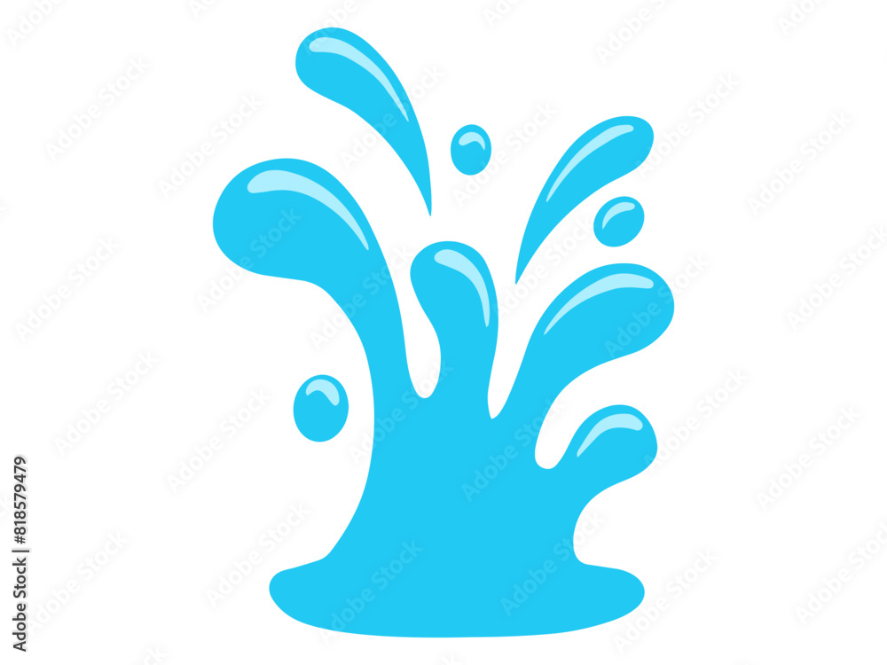 Water Splash Element Background Water Splash Element Background