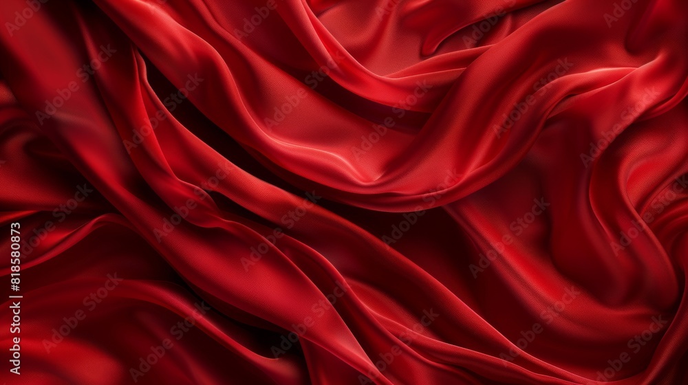 a red silk fabric with a very smooth surface a red silk fabric with a very smooth surface