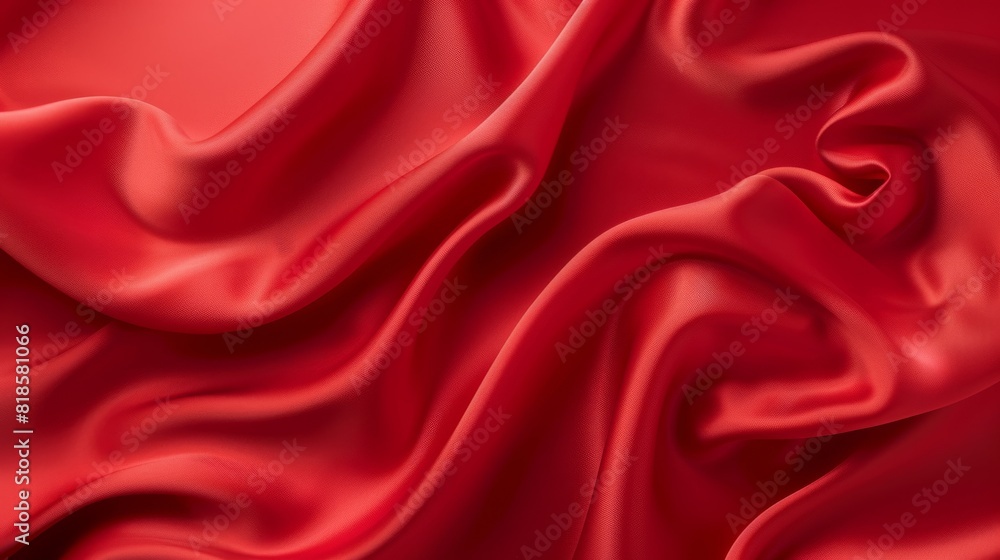 Obraz premium a red silk fabric with a very smooth surface