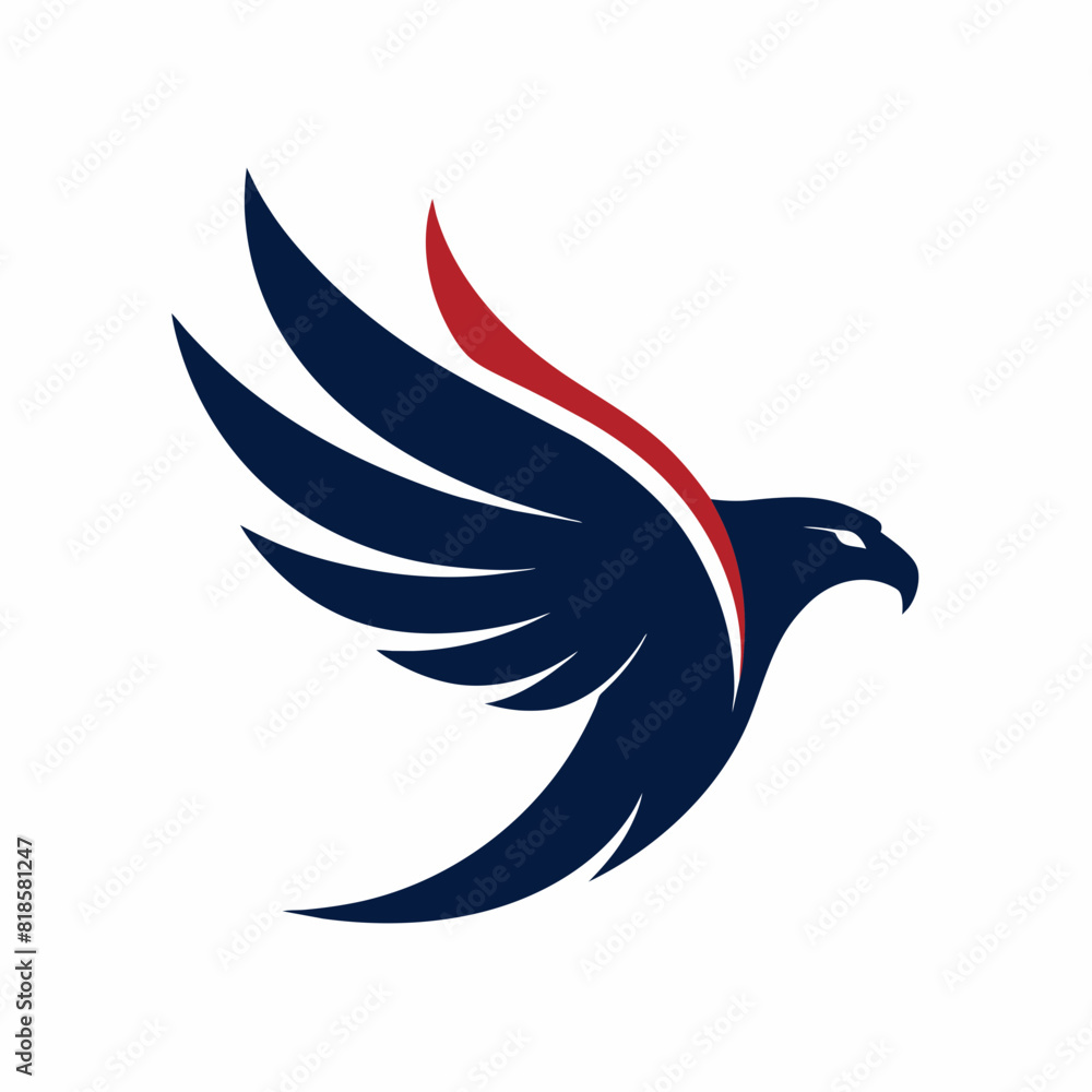 Eagle flying logo design icon vector art illustration Eagle flying logo design icon vector art illustration