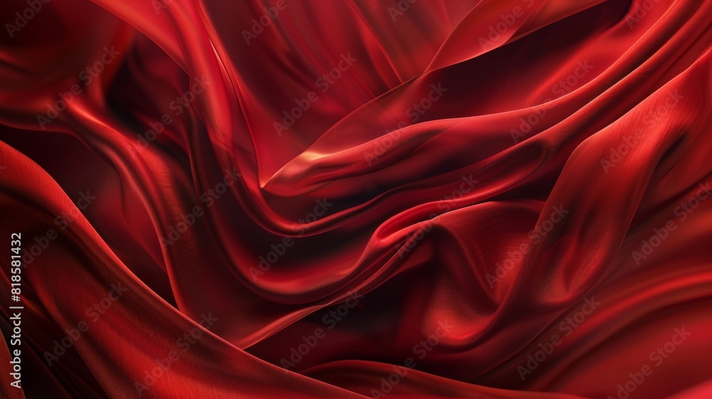 a red silk fabric with a very smooth surface a red silk fabric with a very smooth surface