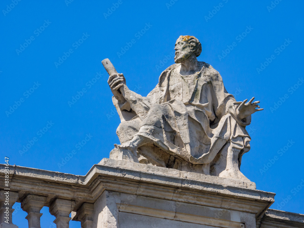 Sculptures on the exterior of St Paul's Cathedral (London, England, United Kingdom)