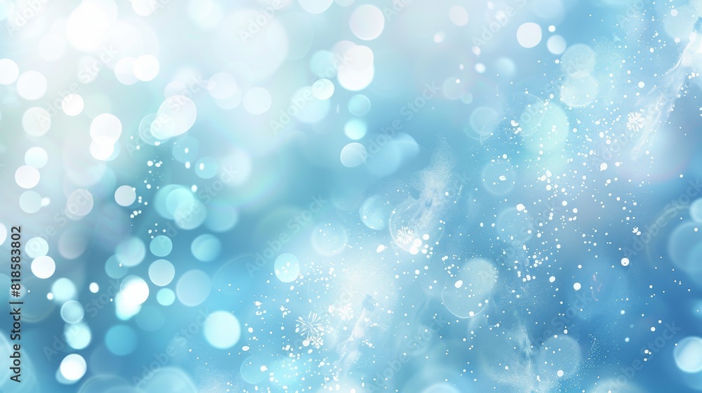 Blurred Blue Background with White Dots Abstract Photography Blurred Blue Background with White Dots Abstract Photography