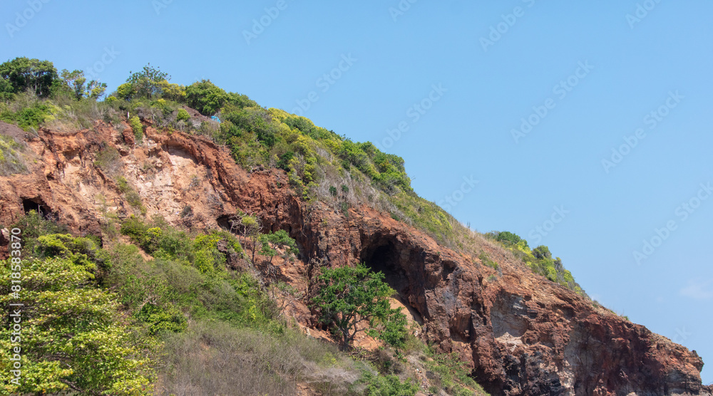 Red rock formation as background Red rock formation as background