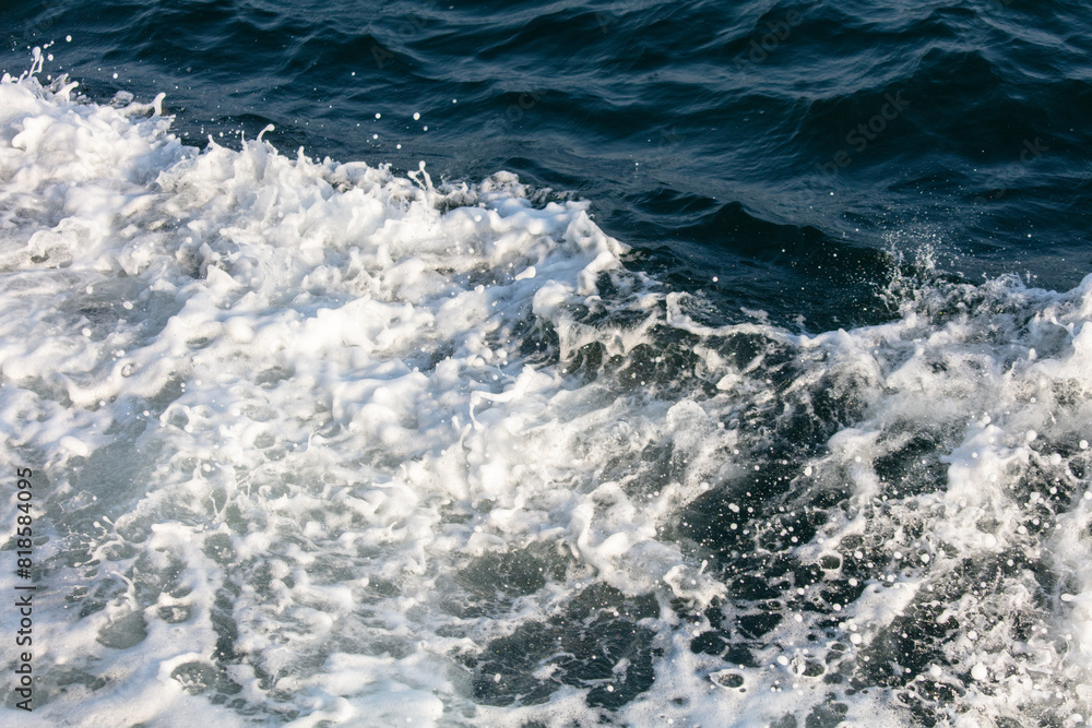 Waves in the sea abstract background. Texture