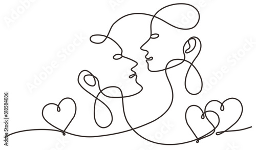 kiss vector art line isolated doodle illustration