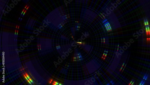 Wallpaper Mural A black and white spiral serves as a captivating backdrop while vibrant lines extend from its center, evoking a sense of movement and the notion of a vibrant portal or vortex Torontodigital.ca