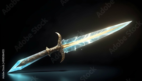 A dagger of light glowing with a celestial radian upscaled_4