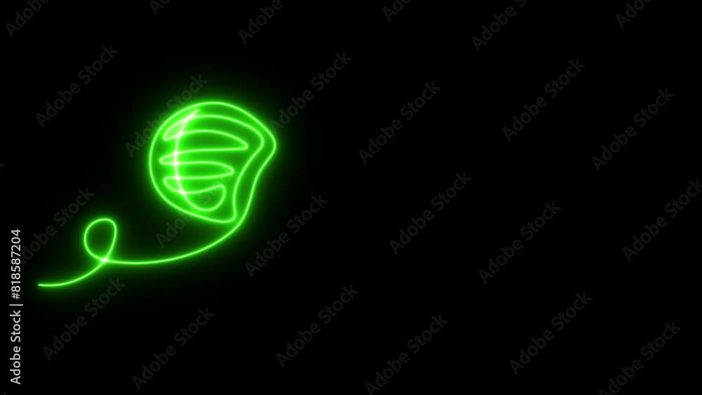 Self drawing animation one continuous line draw, logo,neon green luminous sign,microphone Self drawing animation one continuous line draw, logo,neon green luminous sign,microphone