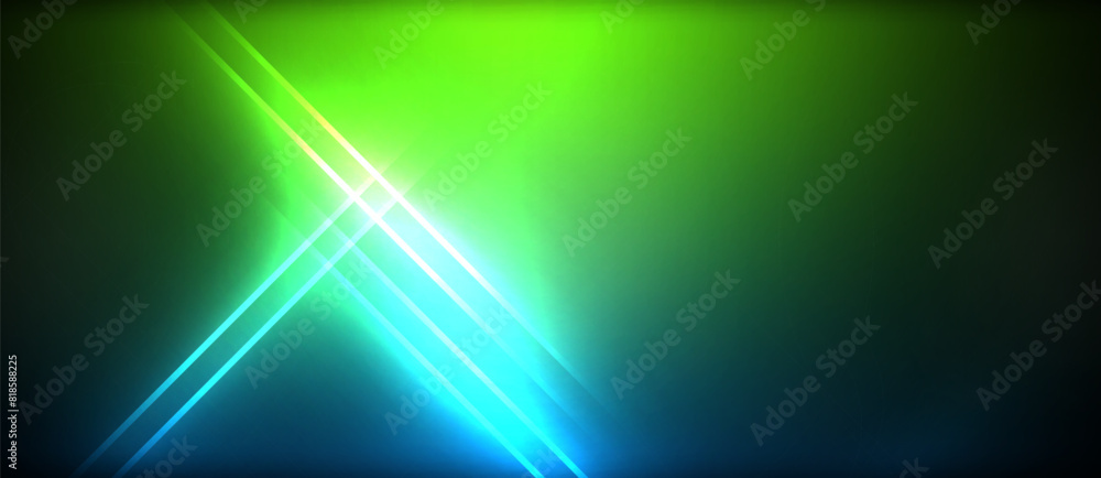 Neon glowing circle rays, light round lines in the dark, planet style neon wave lines. Energetic electric concept design for wallpaper, banner, background Neon glowing circle rays, light round lines in the dark, planet style neon wave lines. Energetic electric concept design for wallpaper, banner, background
