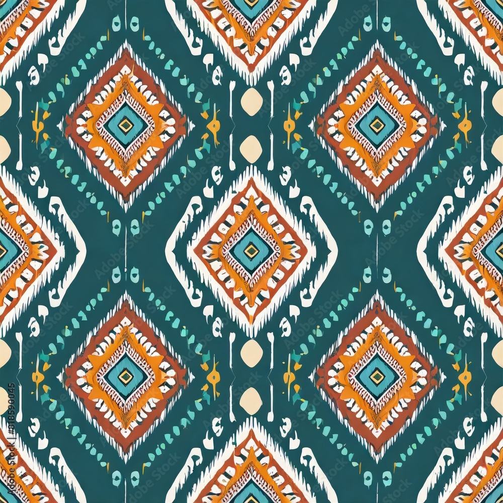 Motif ethnic handmade beautiful Ikat art. Ethnic abstract floral pink background art. folk embroidery Motif ethnic handmade beautiful Ikat art. Ethnic abstract floral pink background art. folk embroidery