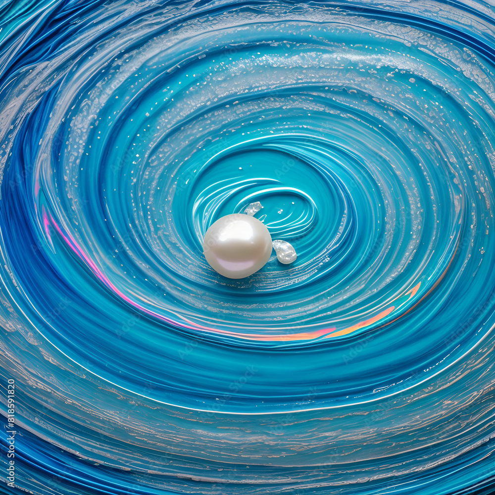 blue wave with pearl, abstract background texture blue wave with pearl, abstract background texture