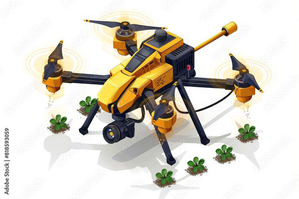 Modern agriculture with smart drones for precision farming and sustainable crop management using technology Modern agriculture with smart drones for precision farming and sustainable crop management using technology