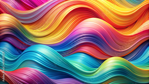a vibrant abstract design featuring flowing waves of color. 