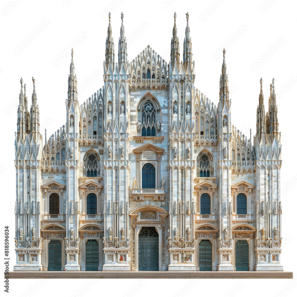 Fototapeta premium Facade of the Duomo di Milano 